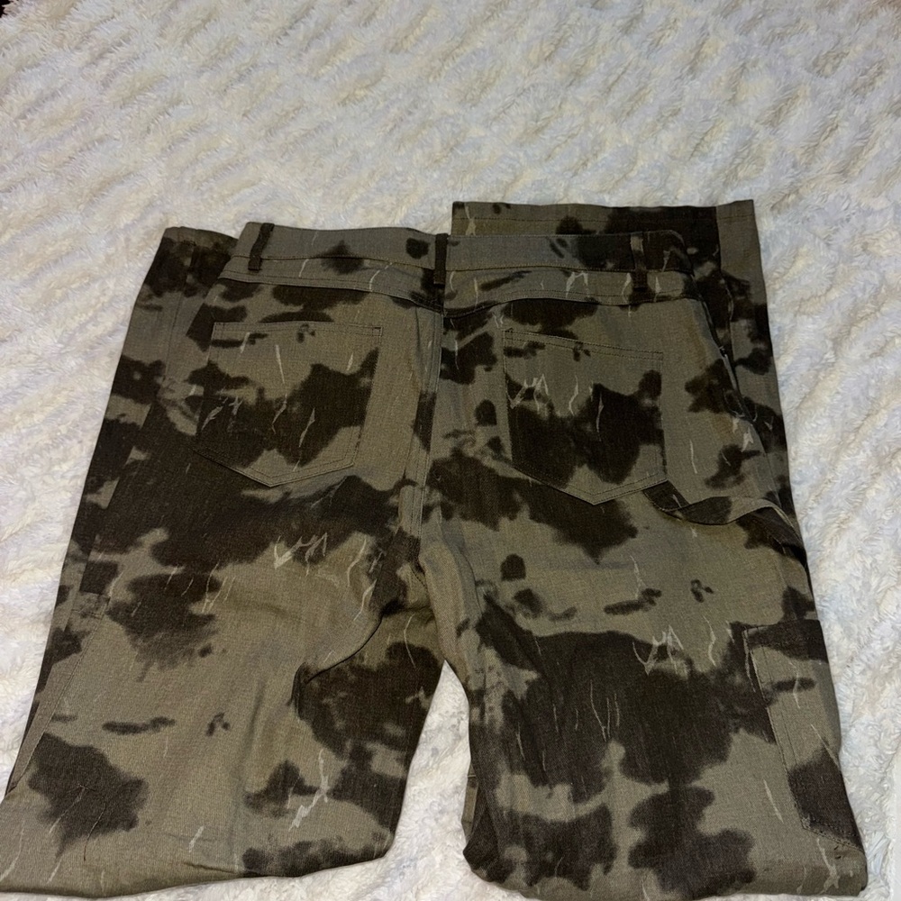 Lioness Olive Tie-Dye Pants